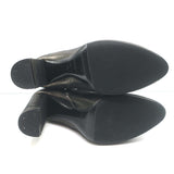 Saint Laurent Lou Ankle Boots Bronze Metallic Textured Leather Size 40.5