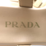 Prada Monolith Crochet Raffia Cage Sandals Natural Size 37