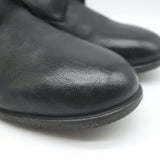 Marsell Laceless Derby Shoes Black Leather Size 40 US 7