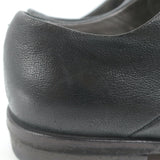 Marsell Laceless Derby Shoes Black Leather Size 40 US 7