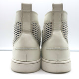 Christian Louboutin Rantus High Top Sneakers White Leather & Mesh Size 40