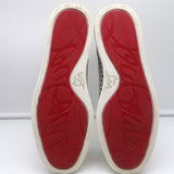 Christian Louboutin Rantus High Top Sneakers White Leather & Mesh Size 40