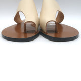 ATP Atelier Rosa Cutout Sandals Cream Leather Size 38 NEW