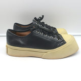 Marni Pablo Low Top Sneakers Black Leather Size 40