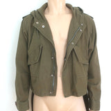 Saint Laurent High-Low Military Parka Army Green Twill Size 48