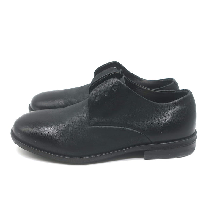 Marsell Laceless Derby Shoes Black Leather Size 40 US 7