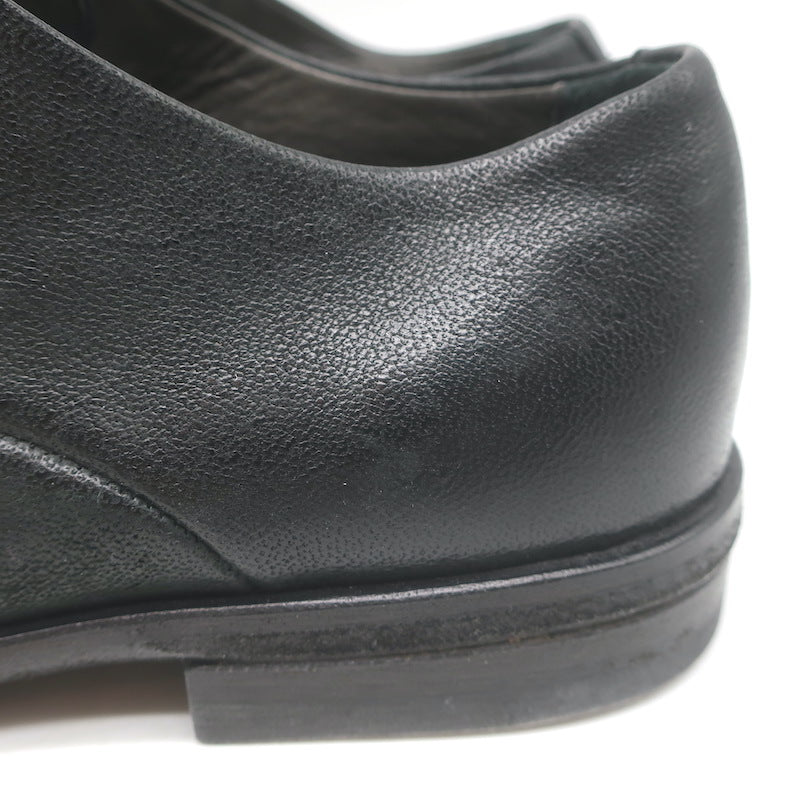 Marsell Laceless Derby Shoes Black Leather Size 40 US 7