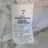 G. Label Sheely Puff Sleeve Midi Dress Cream Butterfly Print Poplin Size 6