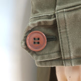 Saint Laurent High-Low Military Parka Army Green Twill Size 48