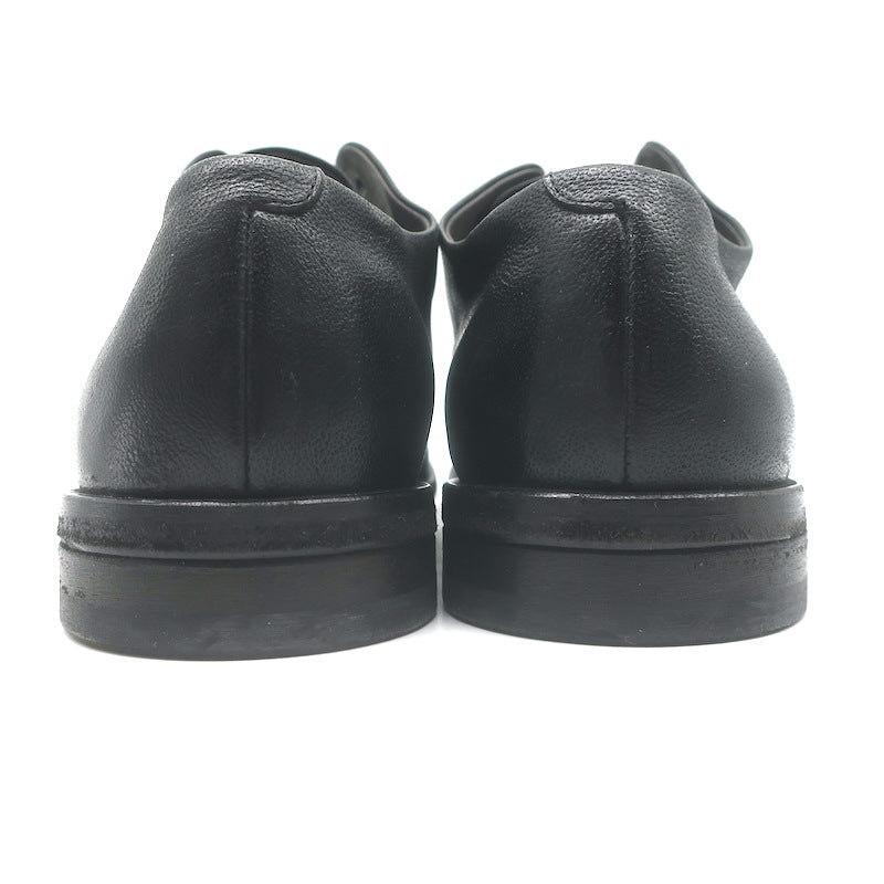 Marsell Laceless Derby Shoes Black Leather Size 40 US 7