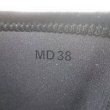 Christian Dior D-Fight lace-up combat boots in black stretch leather, pre-owned, authentic luxury.