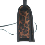 Charlotte Olympia Feline Leopard Print Mini Crossbody Bag Brown Leather NEW