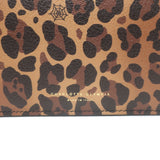 Charlotte Olympia Feline Leopard Print Mini Crossbody Bag Brown Leather NEW