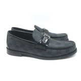 Louis Vuitton Damier Major Loafers Graphite/Black Canvas Size 7