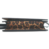 Charlotte Olympia Feline Leopard Print Mini Crossbody Bag Brown Leather NEW