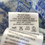 Camilla A Night To Remember Gathered Hem Short Dress Blue Printed Silk One Size