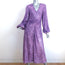 Rotate Birger Christensen Sirin Sequined Long Sleeve Midi Dress Purple Size US 6