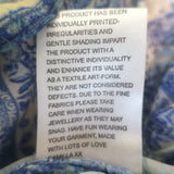 Camilla A Night To Remember Gathered Hem Short Dress Blue Printed Silk One Size