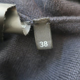 Prada V-Neck Sweater Navy Cashmere-Silk Size 38