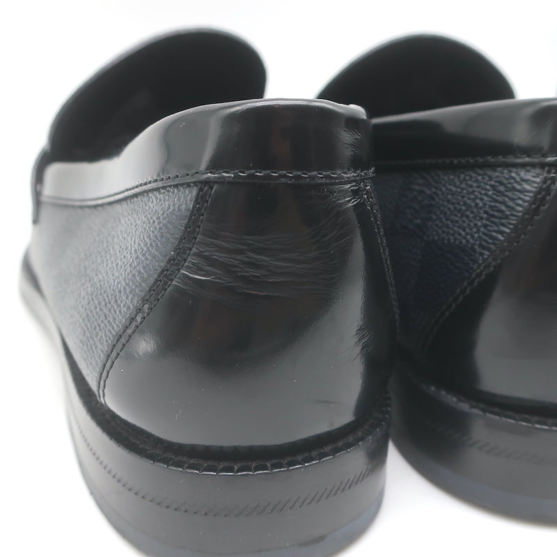 Louis Vuitton Damier Major Loafers Graphite/Black Canvas Size 7