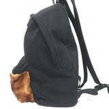 Givenchy Mink Fur Pocket Large Backpack Black Leather-Trim Canvas