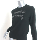 Lingua Franca November is Coming Cashmere Sweater Black Size Extra Small