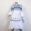 Peter Pilotto Pallas Off the Shoulder Embroidered Mini Dress White Size US 6