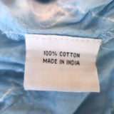 Juliet Dunn Mirror Embroidered Tie-Waist Mini Dress Blue Cotton Gauze Size 3