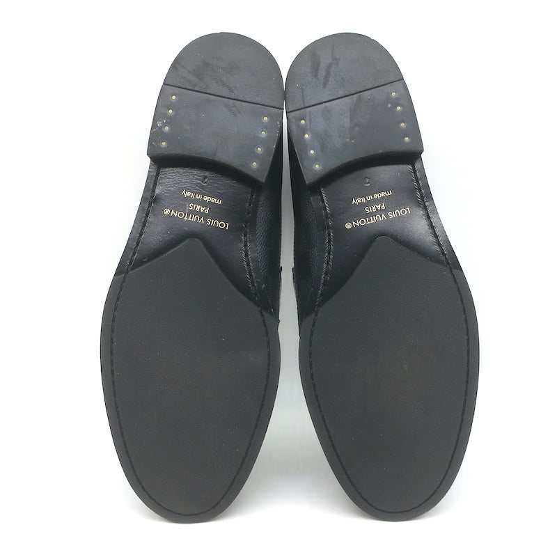 Louis Vuitton Damier Major Loafers Graphite/Black Canvas Size 7