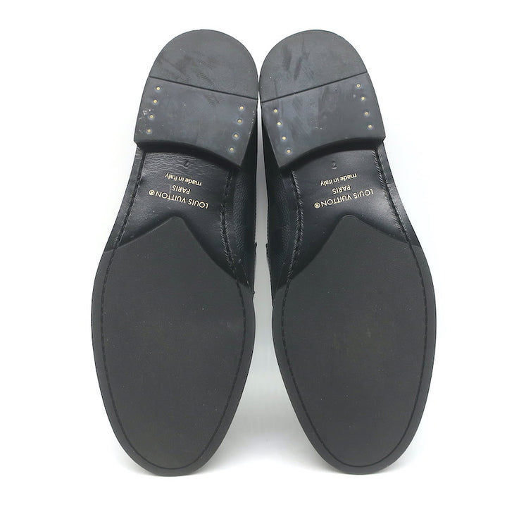 Louis Vuitton Damier Major Loafers Graphite/Black Canvas Size 7