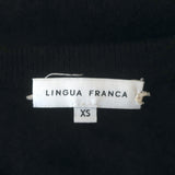 Lingua Franca November is Coming Cashmere Sweater Black Size Extra Small
