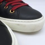 Gucci GG Marmont Major High Top Sneakers Black Soft Grained Leather Size 7