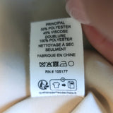 Ulla Johnson Cruz Striped Devore Sleeveless Midi Dress Beige Crepe Size 6