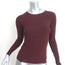 Tom Ford Long Sleeve Top Burgundy Stretch Jersey Size Small