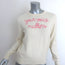Lingua Franca Your Voice Matters Cashmere Sweater Cream Size Extra Small