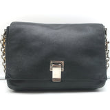 Proenza Schouler PS Courier Two-Tone Chain Strap Small Bag Black Leather