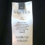 Alexander McQueen Ruffled Mini Dress Black Silk Crepe Size 44 NEW