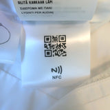 Prada Lace Intarsia Fit & Flare Dress White Cotton Poplin Size 38