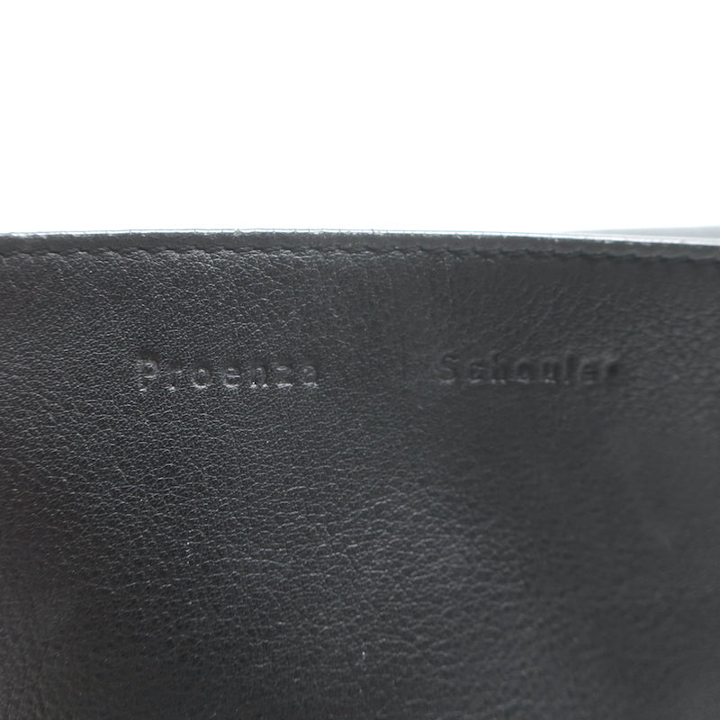 Proenza Schouler PS Courier Two-Tone Chain Strap Small Bag Black Leather