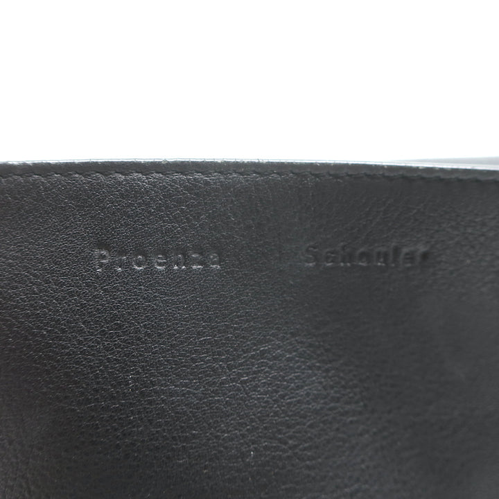 Proenza Schouler PS Courier Two-Tone Chain Strap Small Bag Black Leather
