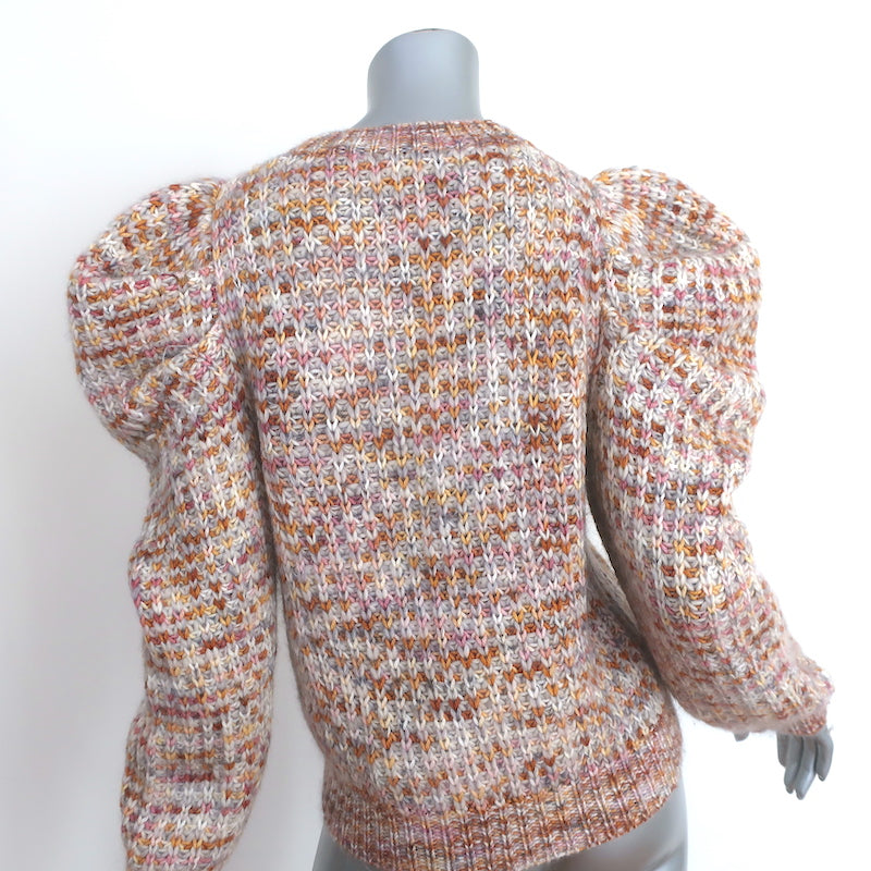 Ulla Johnson Puff Sleeve Sweater Rosina Fawn Wool-Mohair Size Petite/Small