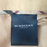 Burberry Pleated Leather Skirt Beige Size US 6