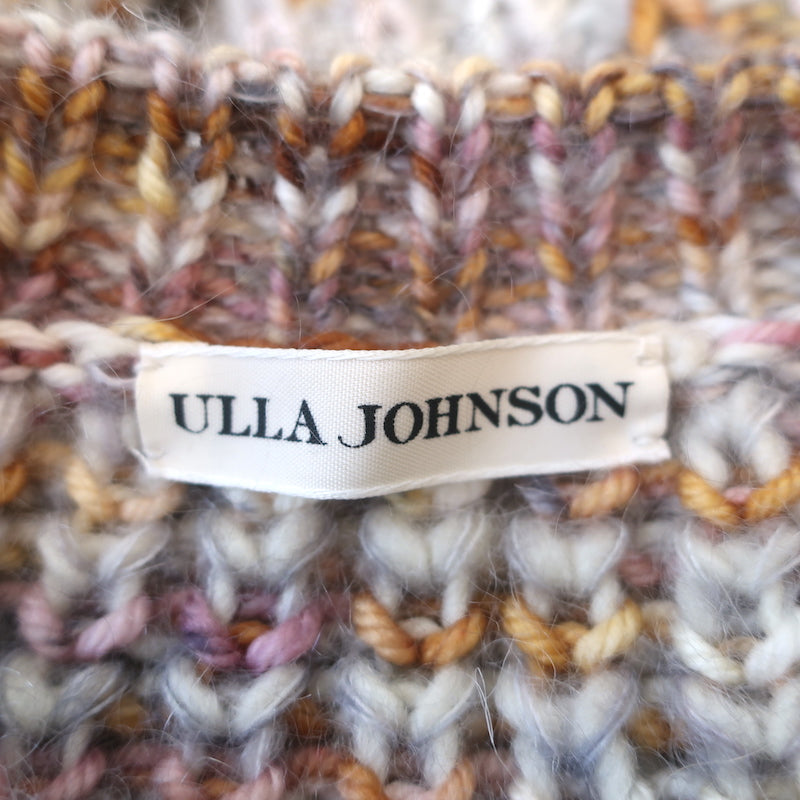 Ulla Johnson Puff Sleeve Sweater Rosina Fawn Wool-Mohair Size Petite/Small