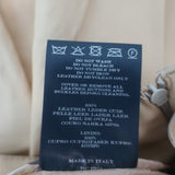 Burberry Pleated Leather Skirt Beige Size US 6