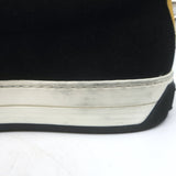 Fendi Monster Eyes Slip-On Sneakers Black Suede Size 7