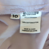 Ulla Johnson Lune Tiered Midi Dress Lavender Ruffled Cotton Size 10