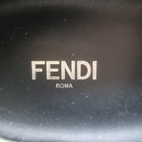 Fendi Monster Eyes Slip-On Sneakers Black Suede Size 7