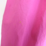 GANNI Colorblock Puff Sleeve Mini Dress Pink Smocked Cotton Poplin Size 38