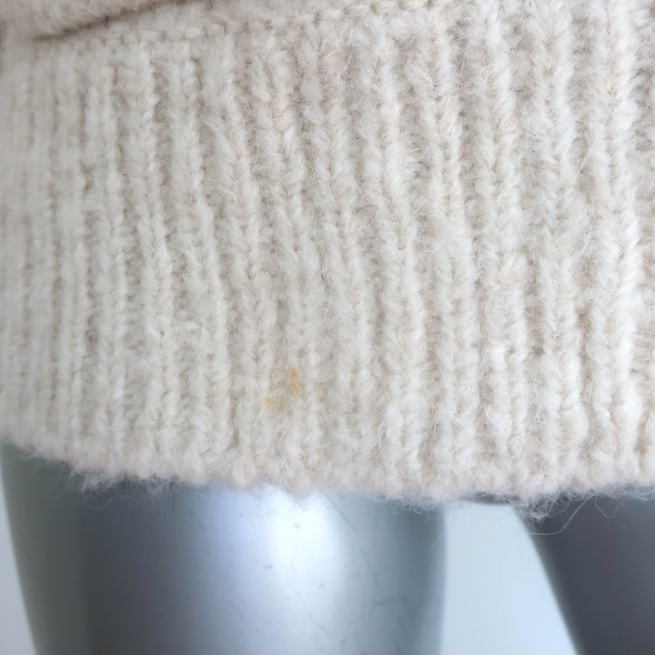 Derek Lam 10 Crosby Fair Isle cardigan, cream and black alpaca-wool blend, size XS, pre-owned authentic luxury piece