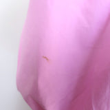 GANNI Colorblock Puff Sleeve Mini Dress Pink Smocked Cotton Poplin Size 38
